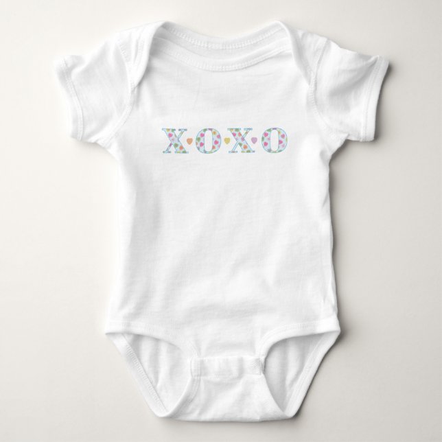 Body Para Bebé Abrazos y besos bebé Valentine Bodysuit (Anverso)