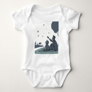 Body Para Bebé Abstract Tunnel Perspective with Two Figures