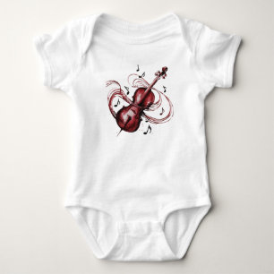 Body Para Bebé abstract violin