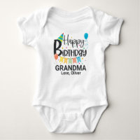 Abuela de cumpleaños feliz personalizada