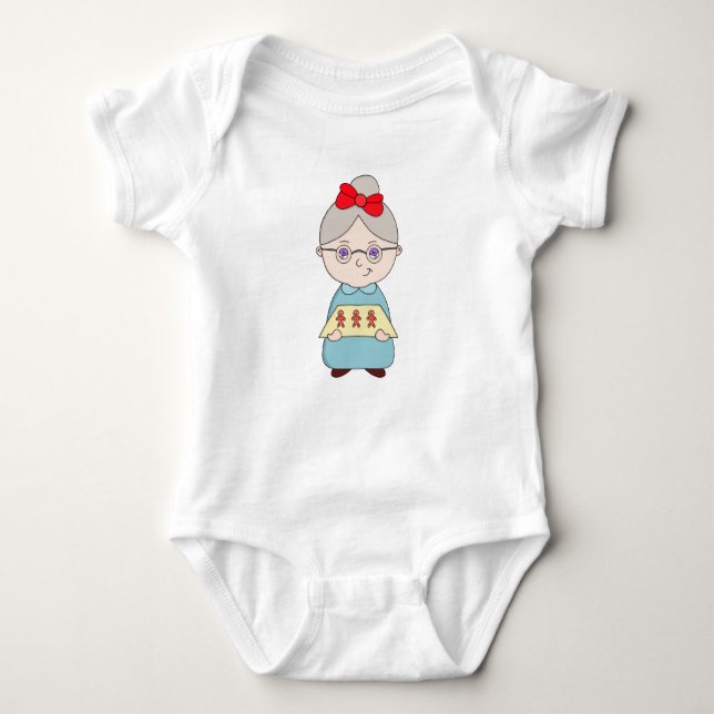 Body Para Bebé Abuela de Gingerbread (Anverso)