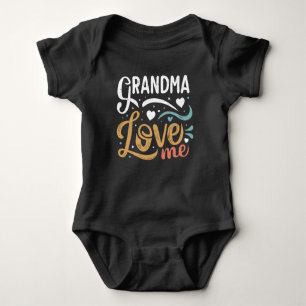 Body Para Bebé Abuela me ama