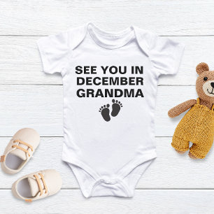 Body Para Bebé Abuela nueva, anuncio de embarazo a la abuela