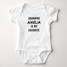 Body Para Bebé Abuela Personalizada es Mi Favorita 