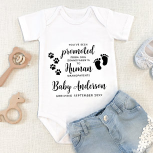 Body Para Bebé Abuelos Invitación de embarazo personalizada