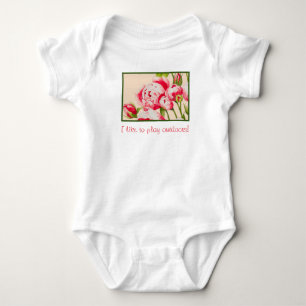 Body Para Bebé Abundancia Rosa en un Bodysuit de Bebé