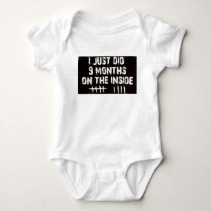Body Para Bebé Acabo de hacer 9 meses… ¡Camiseta del bebé!
