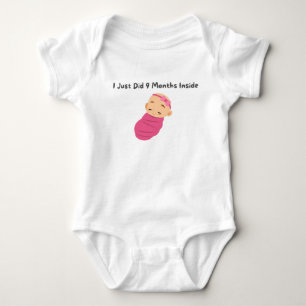 Body Para Bebé 👶 "Acabo De Hacerlo 9 Meses Dentro"