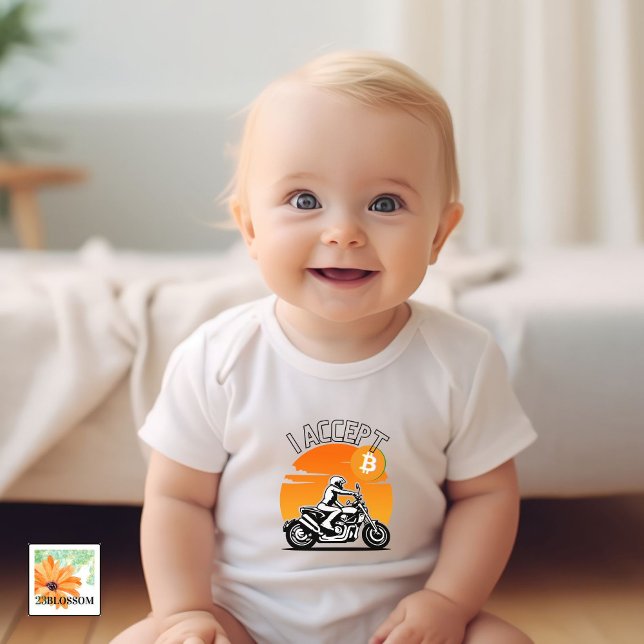 Body Para Bebé ACEPTO BTC pagos criptográficos Tshirt regalo bitc (Subido por el creador)