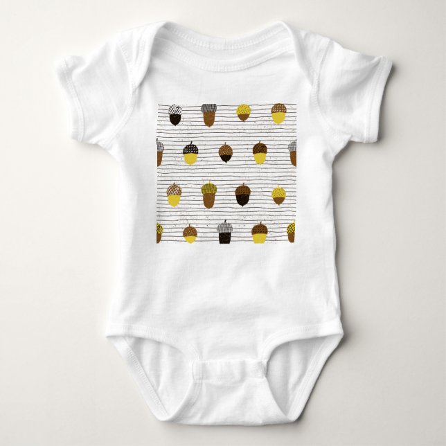 Body Para Bebé Acorns de otoño: Vibes de época (Anverso)