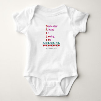 Body Para Bebé Acrónimo diario Baby Bodysuit