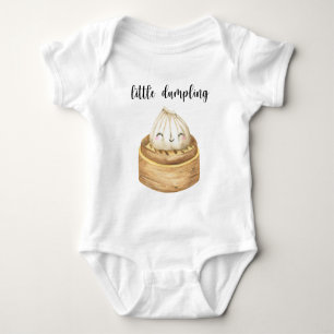Body Para Bebé Acuarela adorable pequeño dumpling