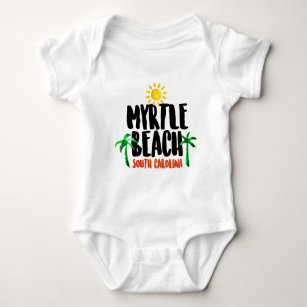 Body Para Bebé Acuarela de Myrtle Beach