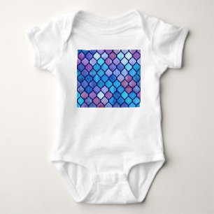 Body Para Bebé Acuarela Resumen de Baldosas Geométricas Árabes