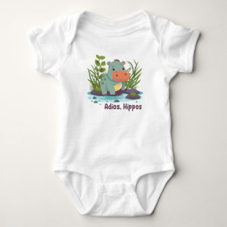 Body Para Bebé Adios, Hippos