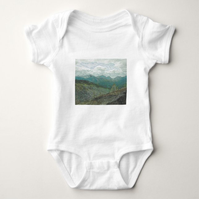 Body Para Bebé Adirondack Mountain Peaks Panorama (Anverso)