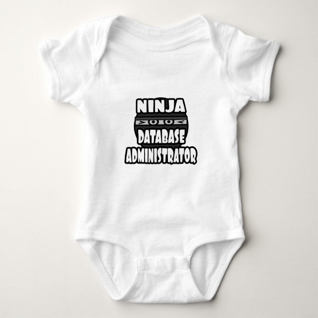 Body Para Bebé Administrador de base de datos Ninja (Anverso)
