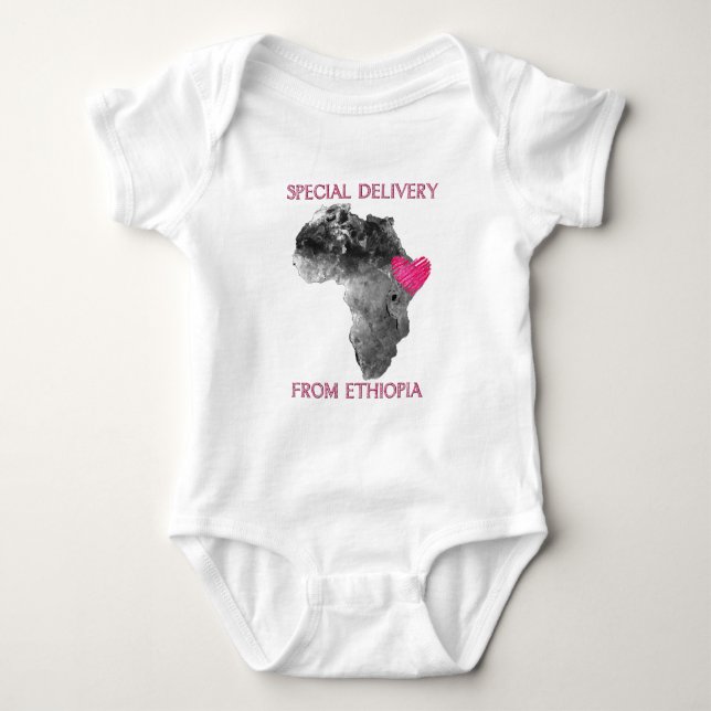Body Para Bebé Adopción de Etiopía (Anverso)
