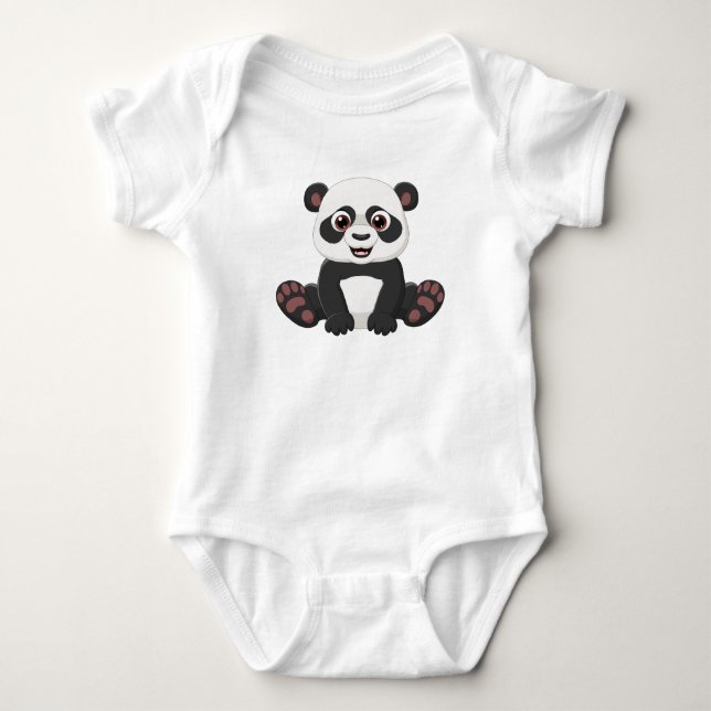 Body Para Bebé Adorable Baby Panda Love (Anverso)