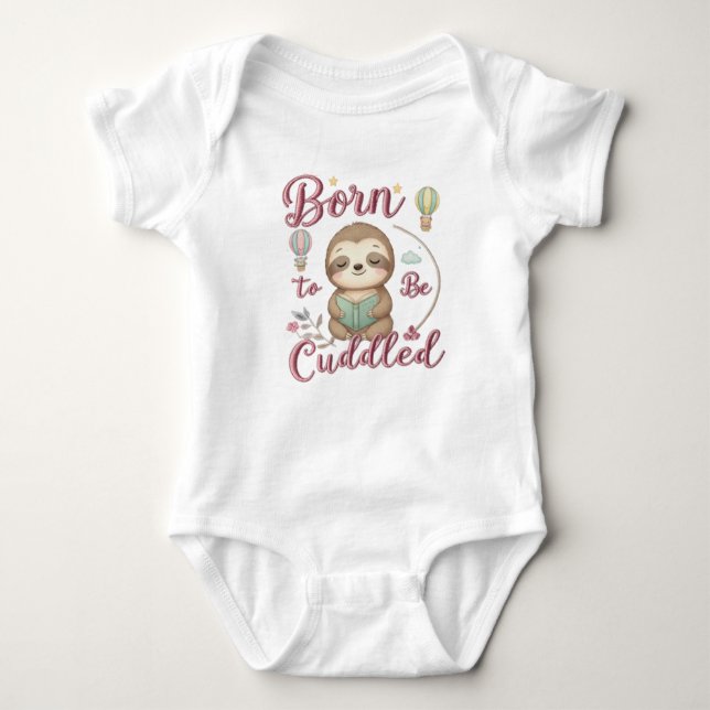 Body Para Bebé Adorable Baby Sloth (Anverso)