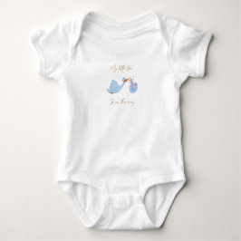 Body Para Bebé Adorable Blue Creature Graphic Baby T-Shirt - Soft