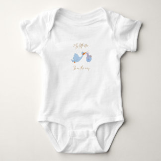 Body Para Bebé Adorable Blue Creature Graphic Baby T-Shirt - Soft
