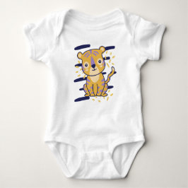 Body Para Bebé Adorable Cartoon Tiger Sitting Proudly – Jungle-Th