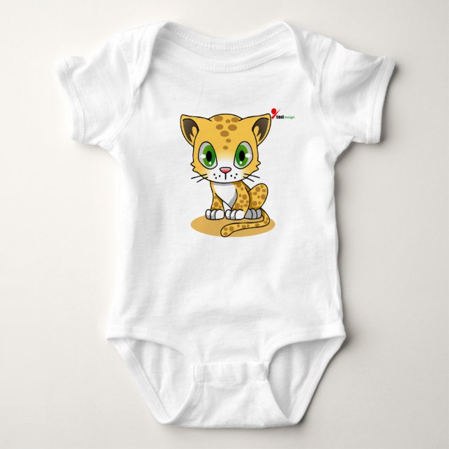 Body Para Bebé Adorable Cat Baby Bodysuit (Anverso)