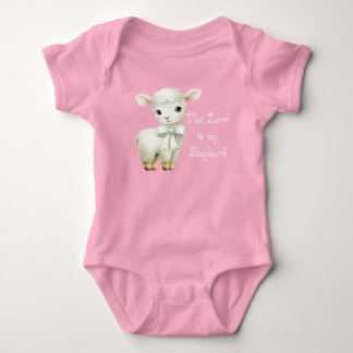 Body Para Bebé Adorable Christian Lamb Foral Balloon Scripture