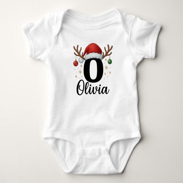 Body Para Bebé Adorable Christmas Baby Clothes (Anverso)
