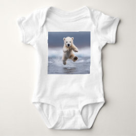 Body Para Bebé Adorable Cubo de Oso Polar Baby Bodysuit