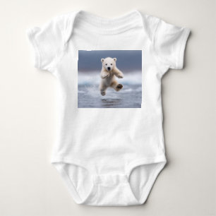 Body Para Bebé Adorable Cubo de Oso Polar Baby Bodysuit