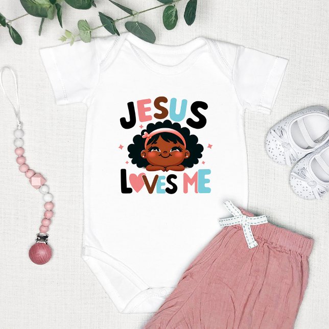 Body Para Bebé Adorable diseño de "Jesús me ama"  (Subido por el creador)
