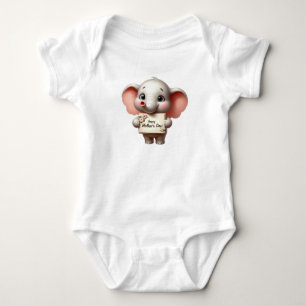 Body Para Bebé Adorable elefante del Día de la Madre