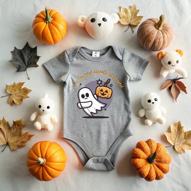 Body Para Bebé Adorable Halloween Ghost (Subido por el creador)