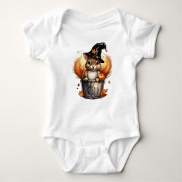 BODY PARA BEBÉ ADORABLE HALLOWEEN RED SQUIRREL