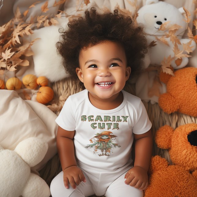Body Para Bebé Adorable Halloween "Scaries Cute" (Adorable Scarily Cute baby bodysuit)