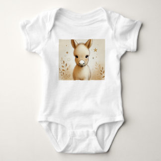 Body Para Bebé Adorable Ilustracion Minimalista de burro