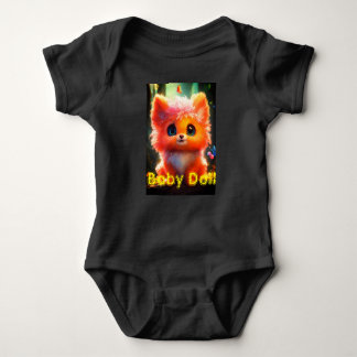 Body Para Bebé Adorable Kitty Print T-Shirt - amantes felinos.