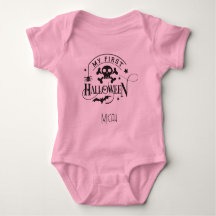 Adorable "Mi Primer Halloween" Monograma Nombre