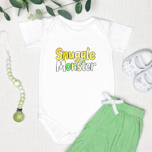 Body Para Bebé Adorable "Monstruo de la Muchedumbre"