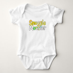 Body Para Bebé Adorable "Monstruo de la Muchedumbre"