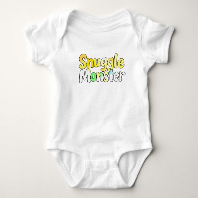Body Para Bebé Adorable "Monstruo de la Muchedumbre" (Anverso)