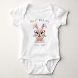Body Para Bebé Adorable Niña Niño Primer Conejo de Pascua