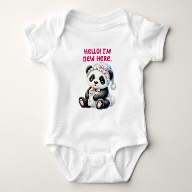 Body Para Bebé Adorable Panda Bodysuit (Anverso)