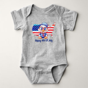 Body Para Bebé Adorable Patriótico