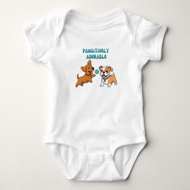 Body Para Bebé Adorable pavimentalmente (Anverso)