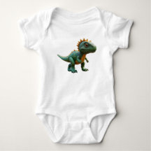 adorable personalizado dinosaurio baby bodysuit