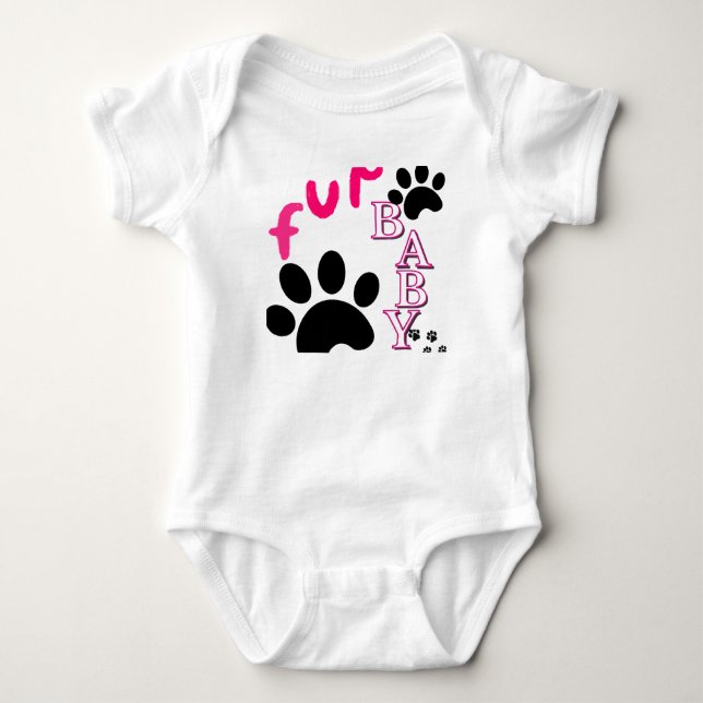 Body Para Bebé Adorable PetLover Baby Bodysuit Cuto Diseño Animal (Anverso)
