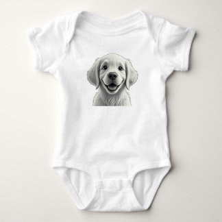 Body Para Bebé Adorable Pixar-Style Golden Retriever Puppy Kids 
